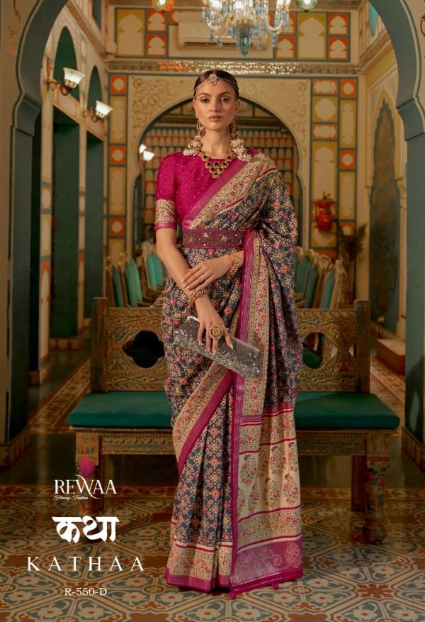 Rewaa Katha Fancy Patola Silk Saree collection